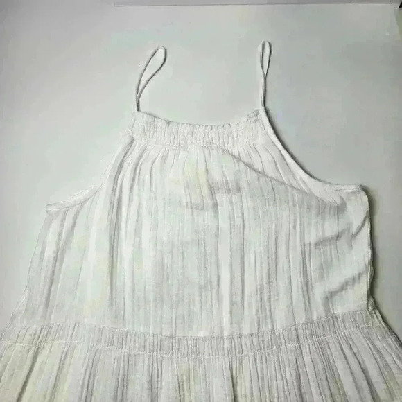 H & M White Flowy Dress Boho Size M - Picture 4 of 6